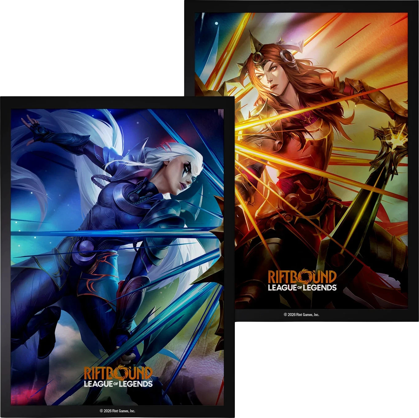 League of Legends Riftbound Diana vs Leona Sleeves